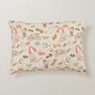 Sommerurlaub Muster Zierkissen