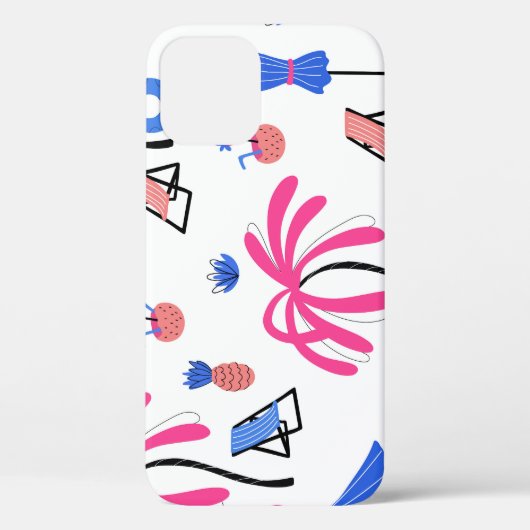 Sommerurlaub: Palmen Bäume Ananas Muster Case-Mate iPhone Hülle (Rückseite)
