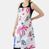 Sommerurlaub: Palmen Bäume Ananas Muster Schürze (InSitu)