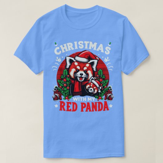 Sommerurlaub panda Lover Funny Christmas im Juli T-Shirt (Design vorne)