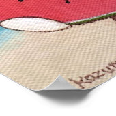 Sommerurlaub-Poster Poster (Ecke)