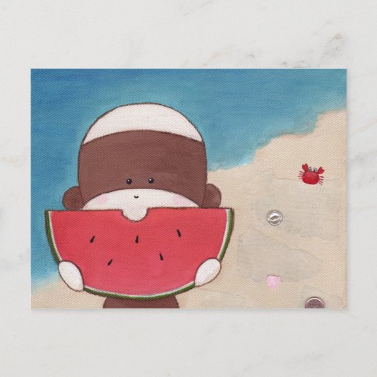 Sommerurlaub Postkarte (Vorderseite)