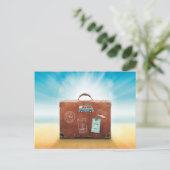 Sommerurlaub Postkarte (Stehend Vorderseite)