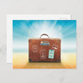 Sommerurlaub Postkarte (Vorne/Hinten)