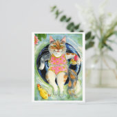 Sommerurlaub Postkarte, wünschend Sie wären hier Postkarte (Stehend Vorderseite)