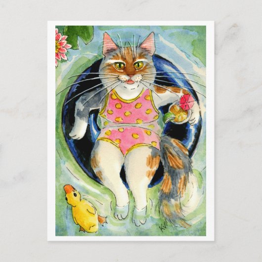 Sommerurlaub Postkarte, wünschend Sie wären hier Postkarte (Vorderseite)