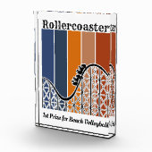 Sommerurlaub Reiten auf dem Rollercoaster Retro Fotoblock (Rechts)