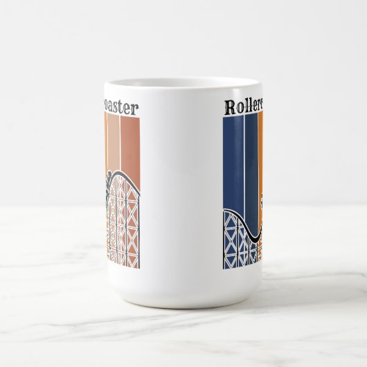 Sommerurlaub Reiten auf dem Rollercoaster Retro Kaffeetasse (Mittel)