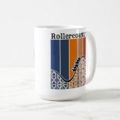 Sommerurlaub Reiten auf dem Rollercoaster Retro Kaffeetasse (VorderseiteRechts)