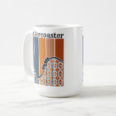 Sommerurlaub Reiten auf dem Rollercoaster Retro Kaffeetasse (Vorderseite Links)