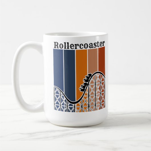 Sommerurlaub Reiten auf dem Rollercoaster Retro Kaffeetasse (Links)