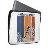Sommerurlaub Reiten auf dem Rollercoaster Retro Laptopschutzhülle (Vorne Rechts)