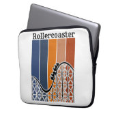 Sommerurlaub Reiten auf dem Rollercoaster Retro Laptopschutzhülle (Vorderseite Links)