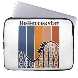 Sommerurlaub Reiten auf dem Rollercoaster Retro Laptopschutzhülle
