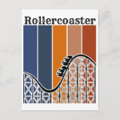 Sommerurlaub Reiten auf dem Rollercoaster Retro Postkarte (Vorderseite)