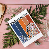 Sommerurlaub Reiten auf dem Rollercoaster Retro Postkarte