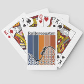 Sommerurlaub Reiten auf dem Rollercoaster Retro Spielkarten (Rückseite)