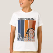 Sommerurlaub Reiten auf dem Rollercoaster Retro T-Shirt (Vorderseite)