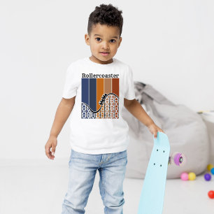 Sommerurlaub Reiten auf dem Rollercoaster Retro T-Shirt