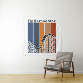 Sommerurlaub Reiten auf dem Rollercoaster Retro Wandteppich (Beispiel)