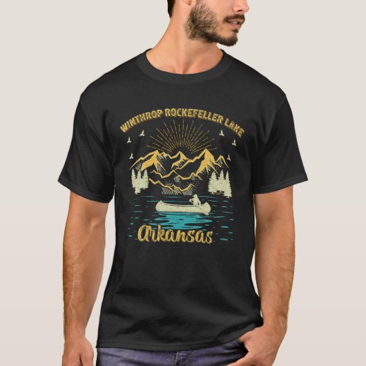 Sommerurlaub Retro Arkansas Winthrop Rockefelle T-Shirt (Vorderseite)