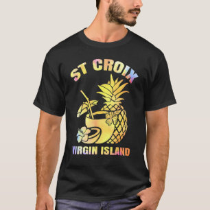 Sommerurlaub Retro Jungfrau Insel St Croix Beach T-Shirt