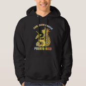 Sommerurlaub Retro Sonnenuntergang Puerto Rico San Hoodie (Vorderseite)