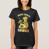 Sommerurlaub Retro Sunset Hawaii Maui Beach T-Shirt (Vorderseite)