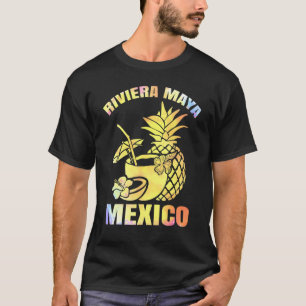 Sommerurlaub Retro Sunset Mexiko Riviera Maya B T-Shirt