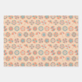 Sommerurlaub. Schirmmuster Geschenkpapier Set (Vorderseite)