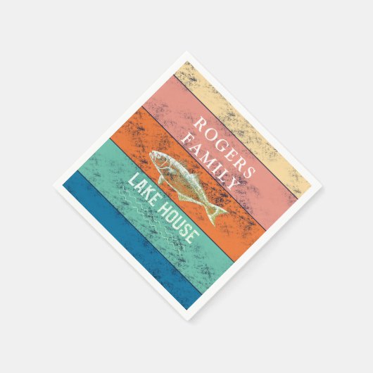 Sommerurlaub Seehaus Serviette (Ecke)