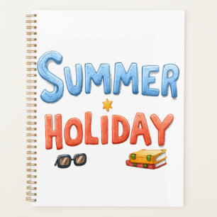 Sommerurlaub - Sommerurlaub Text mit Urlaub Planer