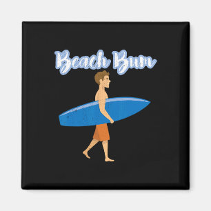 Sommerurlaub Strandbummler Liebe Ozean Surfer Boy Magnet