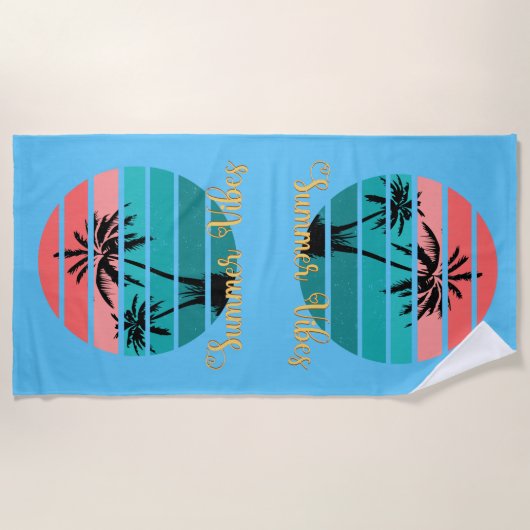 Sommerurlaub Strandtuch (Vorderseite)