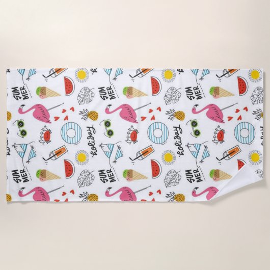 Sommerurlaub Strandtuch (Vorderseite)