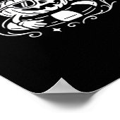 Sommerurlaub Summerween Vibes Pumpkin Pool Floa Poster (Ecke)