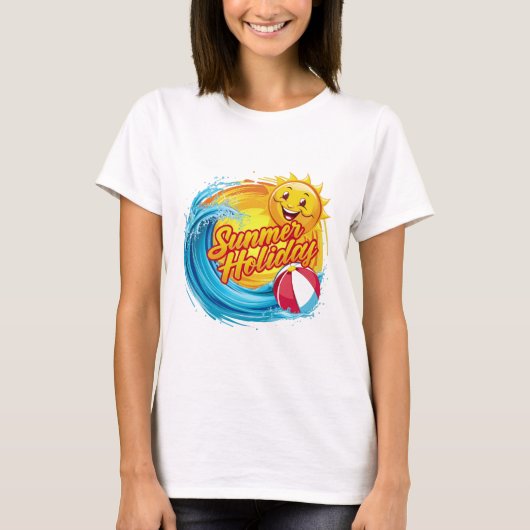 Sommerurlaub T-Shirt (Vorderseite)