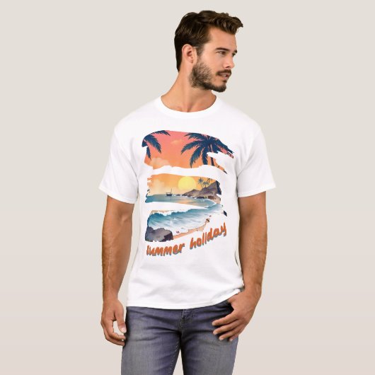 Sommerurlaub T-Shirt (Vorne ganz)