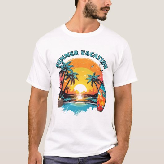 Sommerurlaub T-Shirt (Vorderseite)