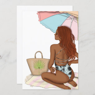 Sommerurlaub Urlaub Geburtstagsparty Einladung