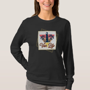 Sommerurlaub Van Lighthouse Ocean Beach T-Shirt