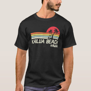 Sommerurlaub Vintag Hawaii Kailua Beach T-Shirt