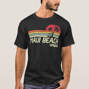 Sommerurlaub Vintag Hawaii Maui Beach T-Shirt