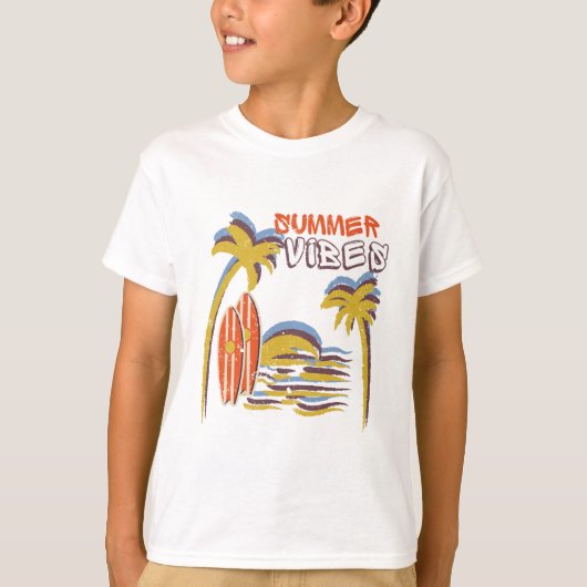 Sommerurlaub Vintag T-Shirt (Vorderseite)