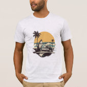 Sommerurlaub Vintager T - Shirt (Vorderseite)