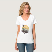 Sommerurlaub Vintager T - Shirt (Vorderseite Vollansicht)
