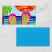 Sommerurlaub Visitenkarte (Vorne/Hinten)