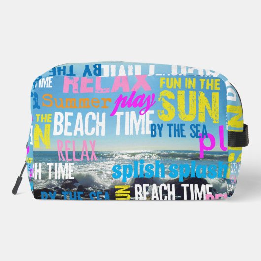 Sommerurlaub Waschbeutel (Rückseite)