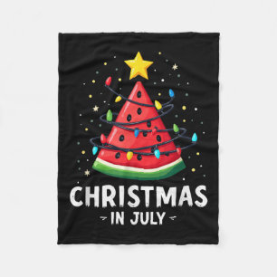 Sommerurlaub Weihnachten im Juli Wassermelon Fleecedecke