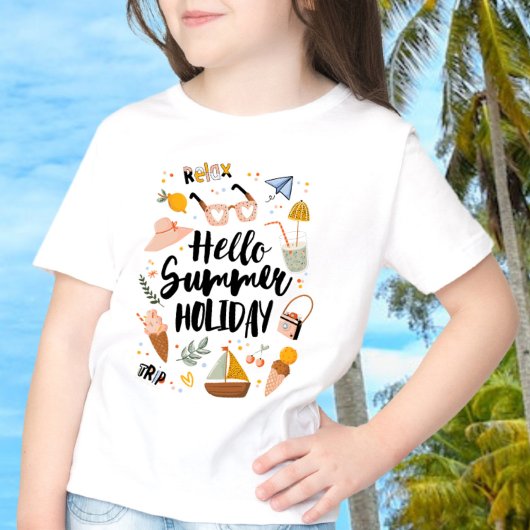 Sommerurlaubsangebot Farbenfrohe Niedliche Grafisc T-Shirt